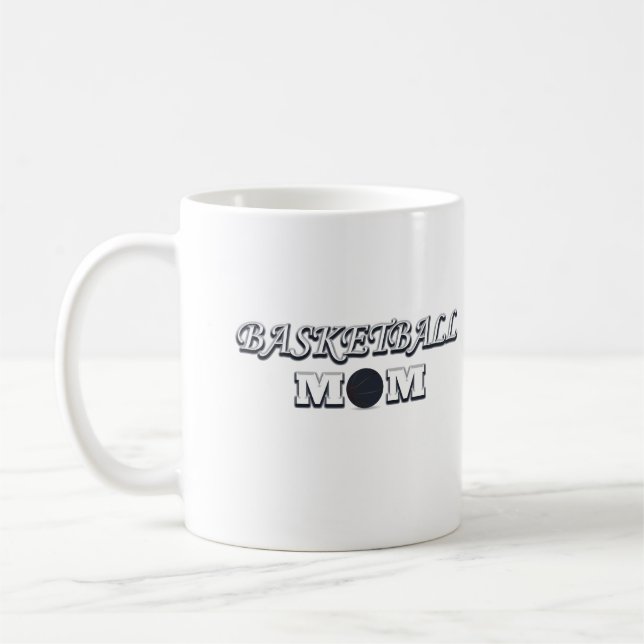 basketball mom coffee mug (Left)