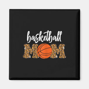 Basketball Mom Cute Leopard Basketball Gifts for M Magnet