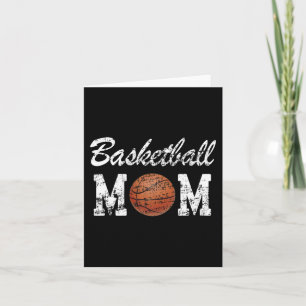 Basketball Mom Cute Novelty Distressed Card