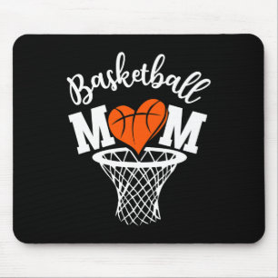 Basketball Mom Cute Novelty Distressed Women Mothe Mouse Pad
