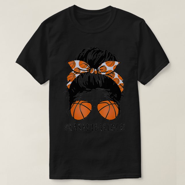 Basketball Mom Design T-Shirt (Design Front)