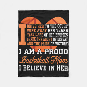 Basketball Mom Fleece Blanket