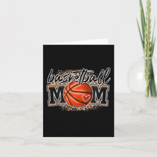 Basketball Mom Leopard Basketball Senior Mom 2023  Card