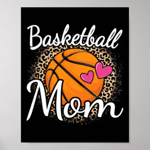Basketball Mom Leopard Print Basketball Women Mama