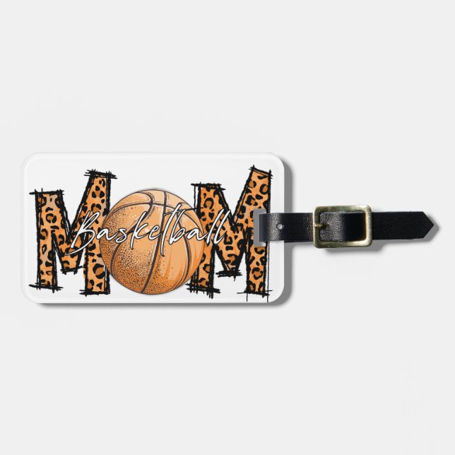Basketball mom luggage tag (Front Horizontal)