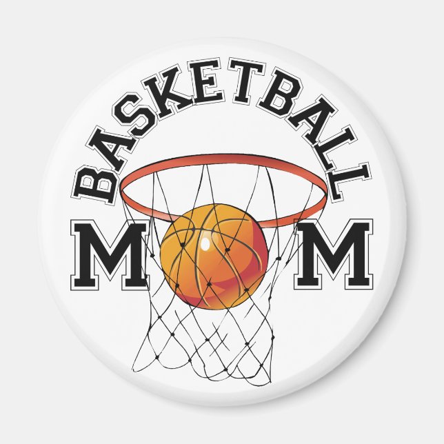 Basketball Mom Magnet (Front)