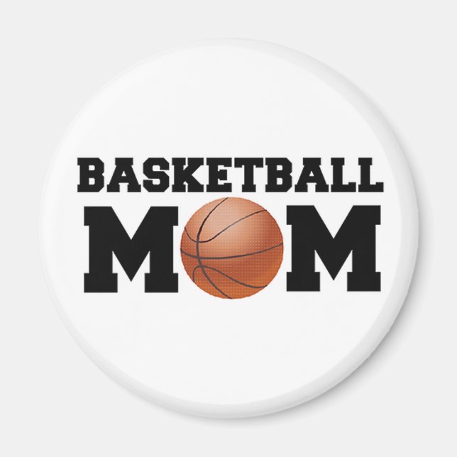 Basketball Mom Magnet (Front)