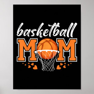 Basketball Mom Mama Mothers Game Day Basketball Wo Poster