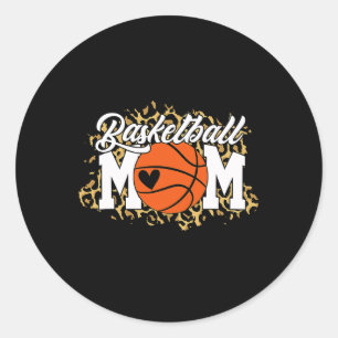 Basketball Mom Mom Game Day Outfit Mothers Day Gi Classic Round Sticker