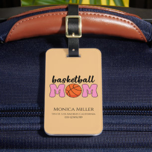 Basketball Mom Mothers Day Personalize Luggage Tag