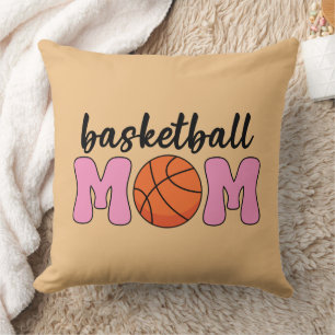 Basketball Mom Mothers Day Throw Pillow