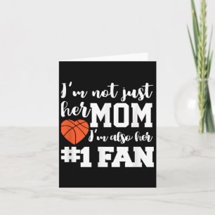 Basketball Mom Number One Fan Basketball Mothers J Card