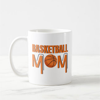 Basketball Mom Orange ball Sports Fan Coffee Mug