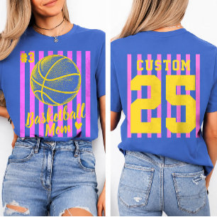 Basketball Mom Personalized Game Day T-Shirt