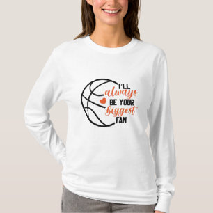 Basketball Mom Print T-Shirt