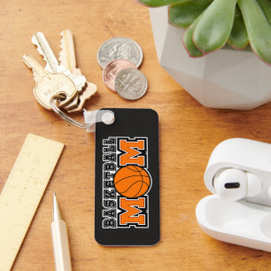 Basketball Mom Screwball Graphics Keychain