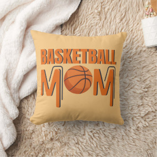 Basketball Mom Sports Fan Team Player Throw Pillow