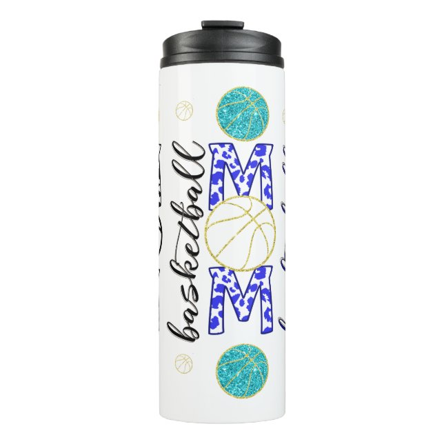 Basketball Mom Thermal Tumbler (Front)