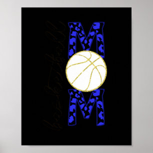 Basketball Mom-white  Poster