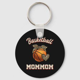 Basketball Mommom Bandana Leopard Heart Fans Mothe Keychain