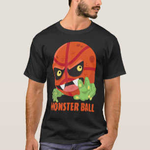 Basketball Monster Ball Scary Cool Player Hallowee T-Shirt