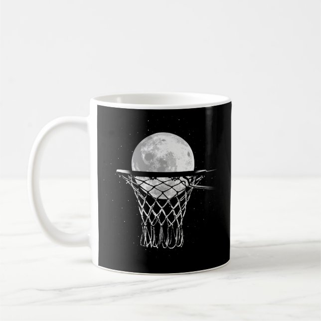 Basketball Moon Coffee Mug (Left)