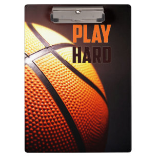 Basketball motivation - play hard by storeman clipboard