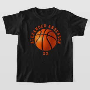 Basketball Name and Jersey Personalize T-Shirt