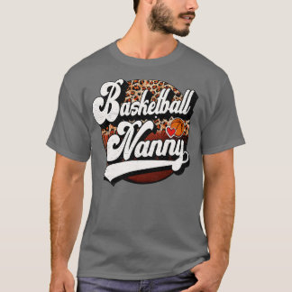 Basketball Nanny Vintage Basketball Family Matchin T-Shirt