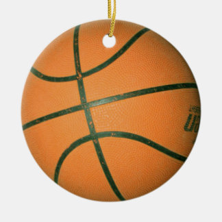 basketball necklace ceramic ornament