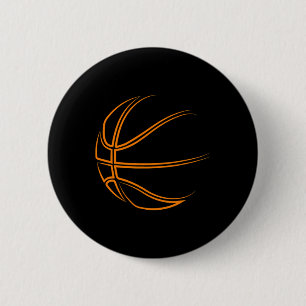 Basketball Novelty- Basketball Player 2 Inch Round Button