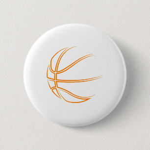 Basketball Novelty- Basketball Player  2 Inch Round Button