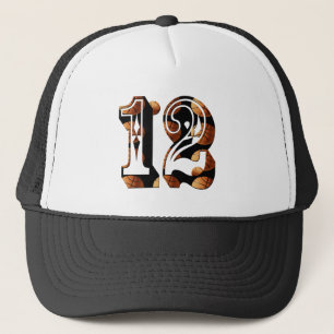 Basketball Number 12 Picture Logo, Trucker Hat