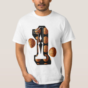 Basketball Number 1 Logo, T-Shirt
