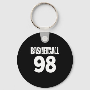Basketball Number 98 My Favorite Basketball Player Keychain