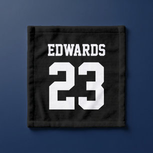 Basketball Numbered Wash Cloth