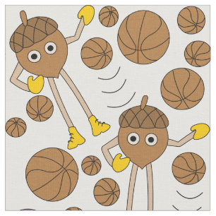 Basketball Nut Pattern Fabric