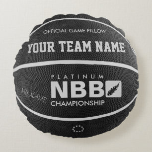 BASKETBALL OFFICIAL GAME PILLOW Black wl