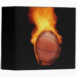 Basketball On Fire Avery Binder