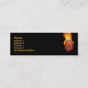 Basketball On Fire Business Card