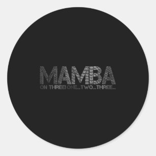 Basketball One Two Three Court Legend Champions Mo Classic Round Sticker