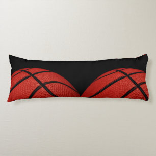 Basketball  orange and black body pillow