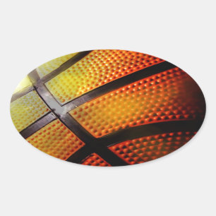 Basketball Oval Sticker