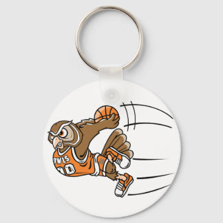 Basketball Owl Keychain