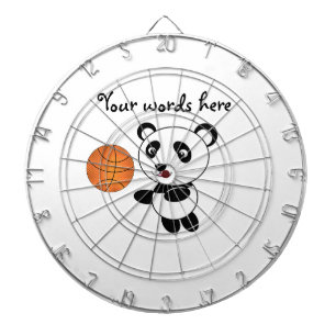 Basketball panda dartboard