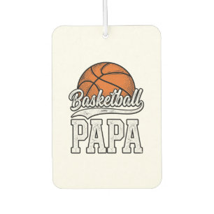 Basketball Papa Vintage Engraving Shirt Design_1 Air Freshener