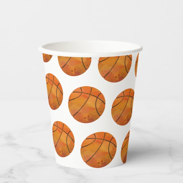 Basketball  paper cups (Front)