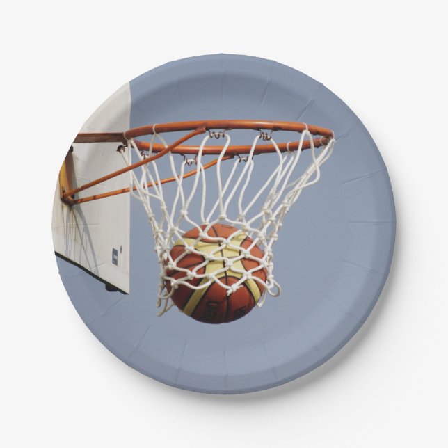 Basketball Paper Plate (Front)