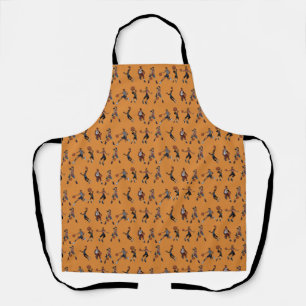 basketball pattern  apron