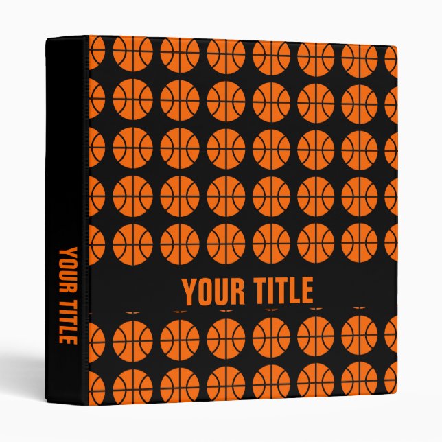 Basketball pattern binder (Front/Spine)